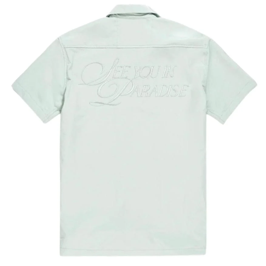 Jordan Craig Oakland Mechanic Short & Shirt Set (Sage) 2061-2061S - Image 4