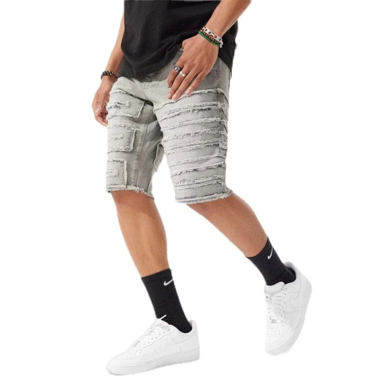 Jordan Craig Og Python Denim Shorts (Arctic Grey) J1148S - Image 3