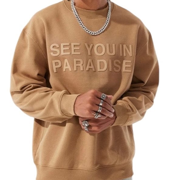 Jordan Craig Paradise Tonal Sweatshirt (Mocha) 8829T - Image 3