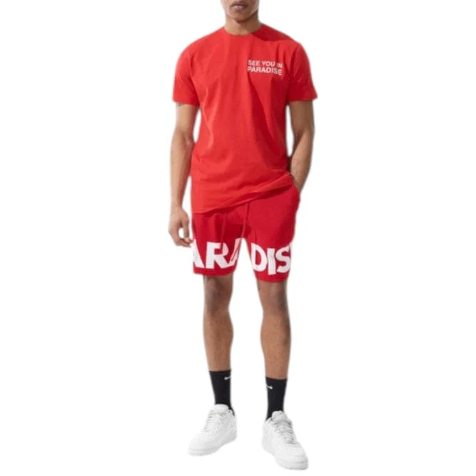 Jordan Craig Paradise T Shirt (Red) 2565A - Image 3