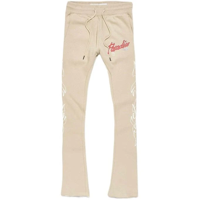 Jordan Craig Paradise Tour Stacked Sweatpants (Sand) 8241L - Image 3