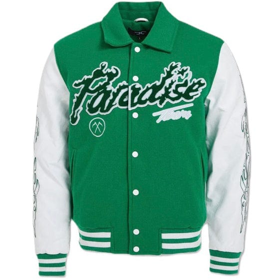Jordan Craig Paradise Tour Varsity Jacket (Green) 91632 - Image 7