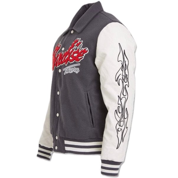 Jordan Craig Paradise Tour Varsity Jacket (Off Black) 91632 - Image 8