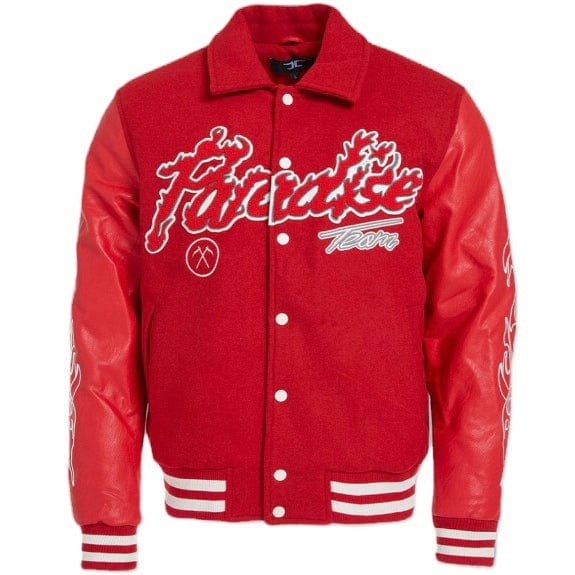 Jordan Craig Paradise Tour Varsity Jacket (Red) 91632 - Image 6