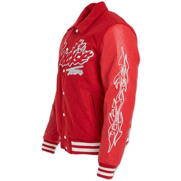 Jordan Craig Paradise Tour Varsity Jacket (Red) 91632 - Image 8