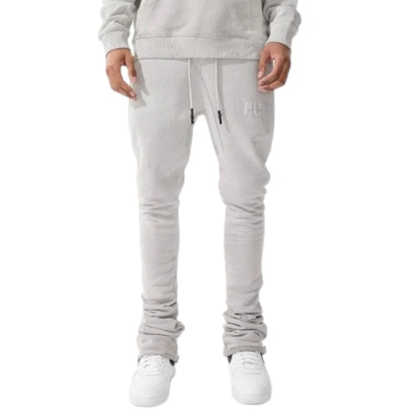 Jordan Craig Paradise Washed Stacked Sweatpants (Light Grey) 9117L