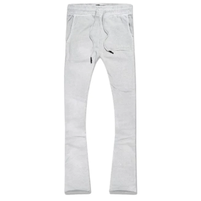 Jordan Craig Paradise Washed Stacked Sweatpants (Light Grey) 9117L - Image 3