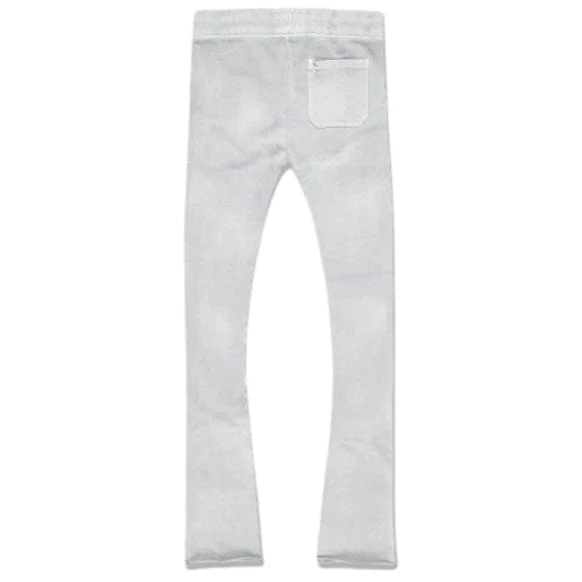 Jordan Craig Paradise Washed Stacked Sweatpants (Light Grey) 9117L - Image 4