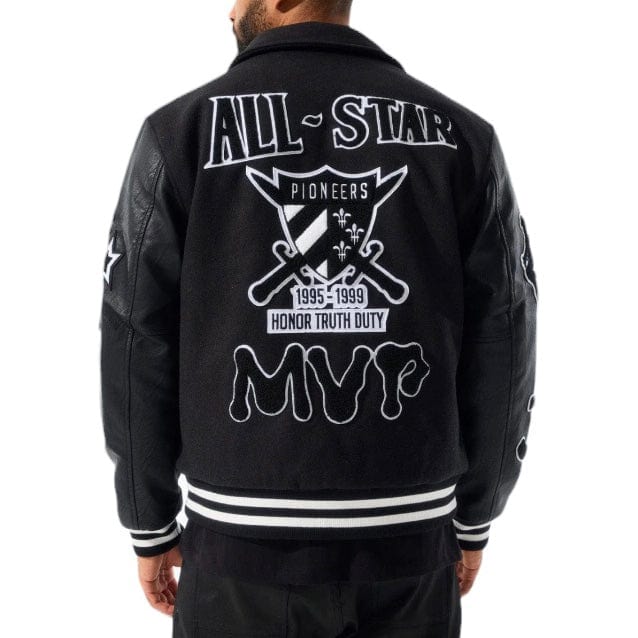 Jordan Craig Pioneers Varsity Jacket (Black) 91650 - Image 2