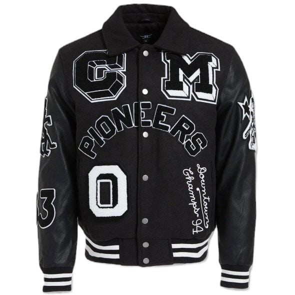 Jordan Craig Pioneers Varsity Jacket (Black) 91650 - Image 5