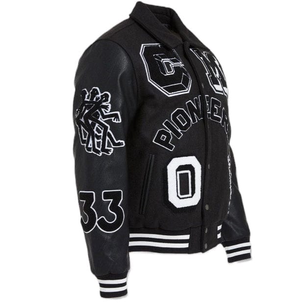 Jordan Craig Pioneers Varsity Jacket (Black) 91650 - Image 6
