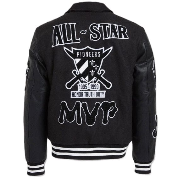 Jordan Craig Pioneers Varsity Jacket (Black) 91650 - Image 8