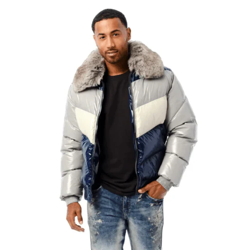 Jordan Craig Puffer Jacket (London Blue) 91505 - Image 2
