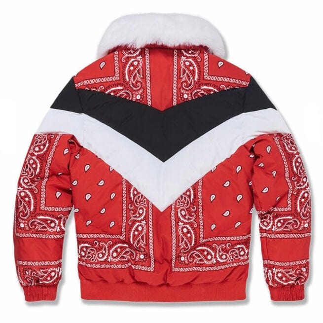 Jordan Craig Represent Bomber Jacket (Red) 91546P - Image 2
