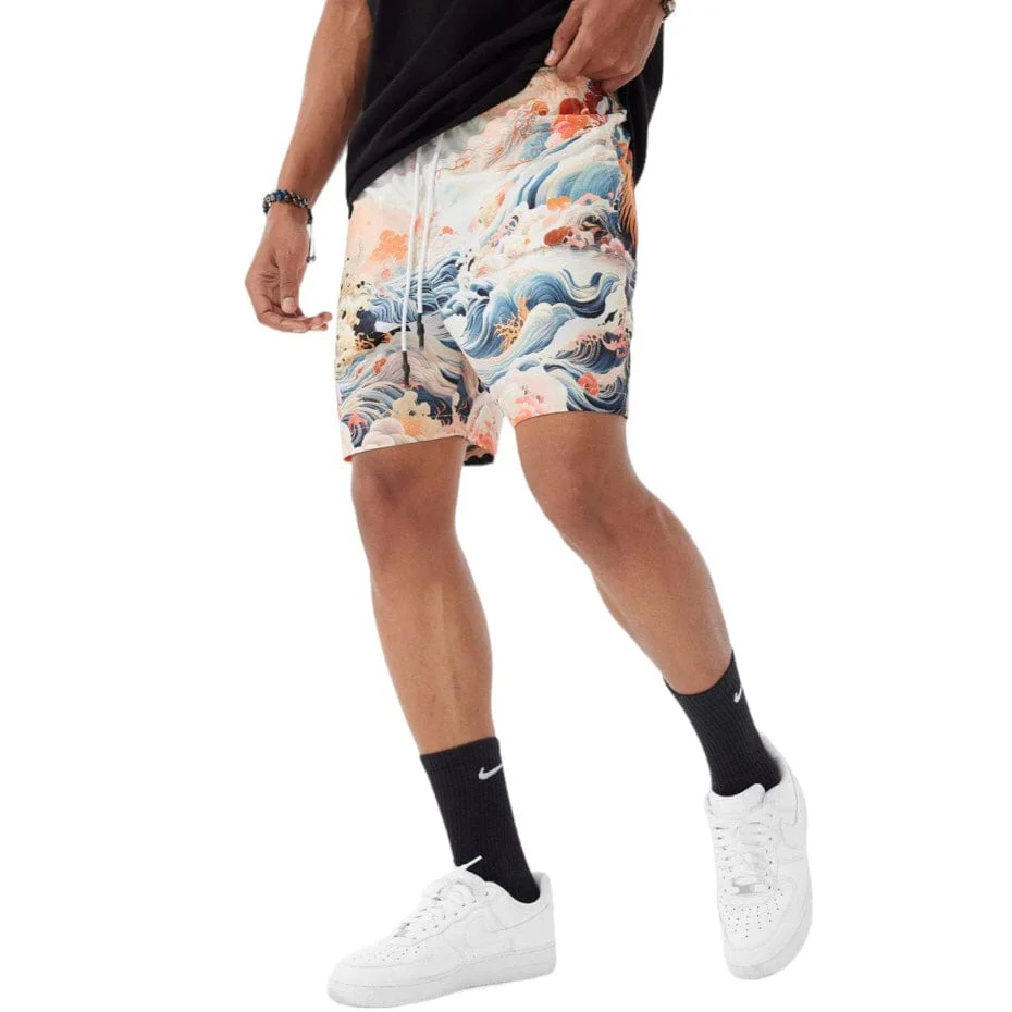 Jordan Craig Retro Ibiza Lounge Shorts (Coral) 2040S - Image 3
