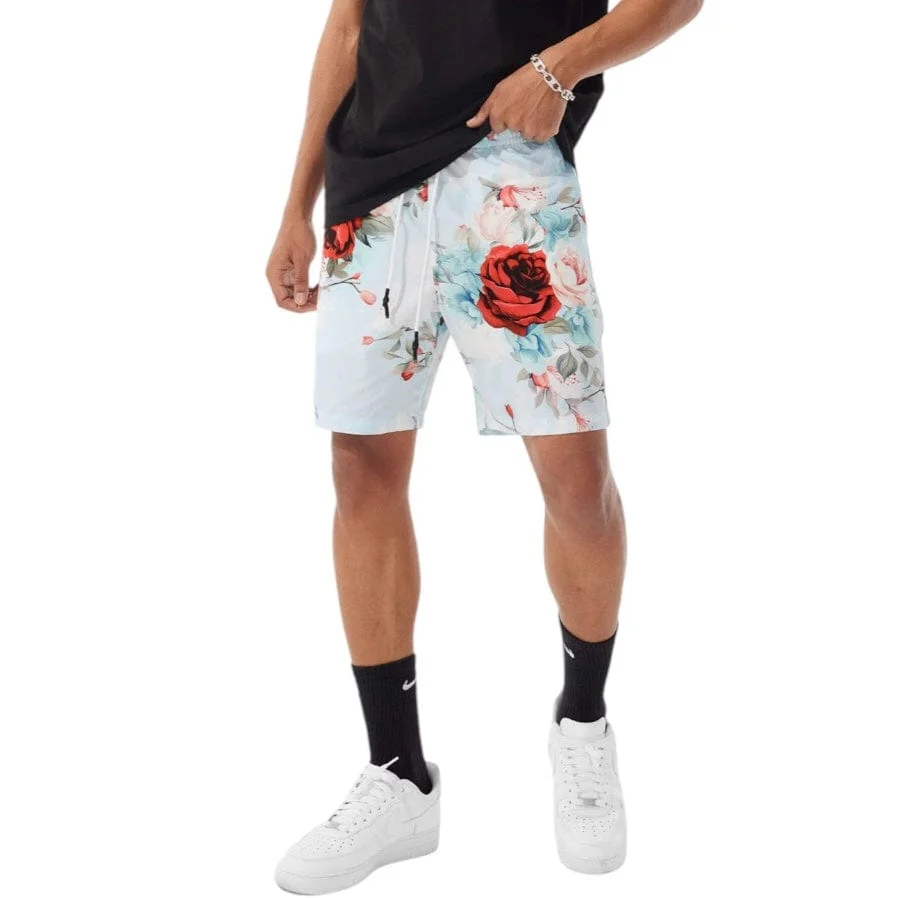 Jordan Craig Retro Ibiza Lounge Shorts (Red Floral) 2040S - Image 3