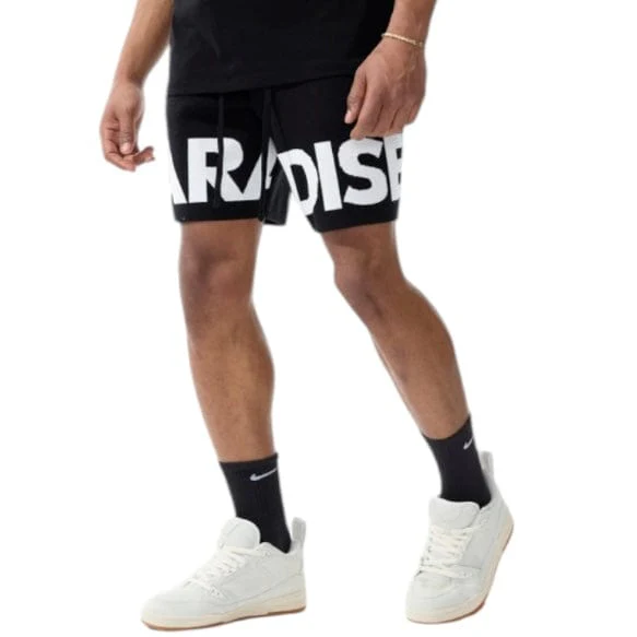 Jordan Craig Retro Paradise Knit Shorts (Black) 2565S - Image 3