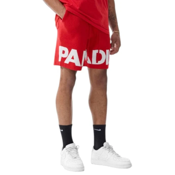 Jordan Craig Retro Paradise Knit Shorts (Red) 2565S - Image 3