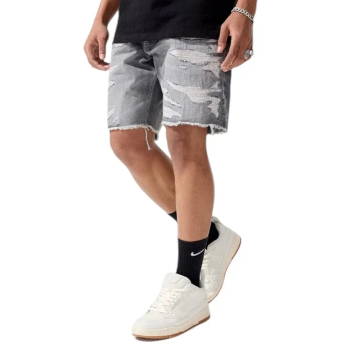 Jordan Craig Retro Riverside Denim Shorts (Cement Wash) J3218S
