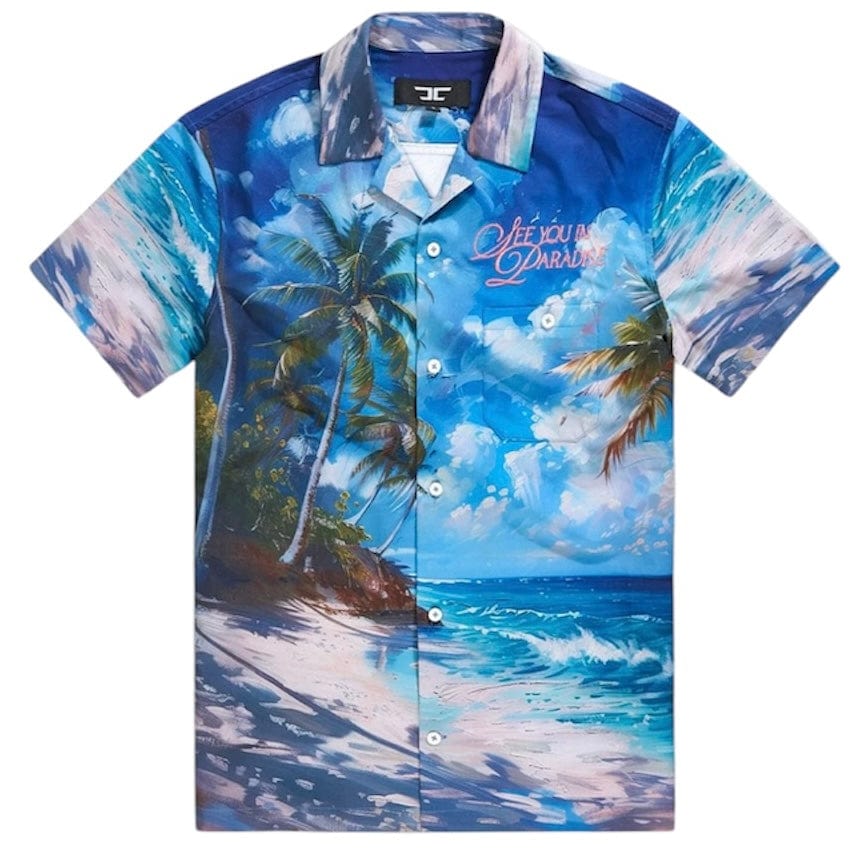 Jordan Craig Retro Wanderlust Party Short & Shirt Set (Clearwater) 2060-2060S - Image 5