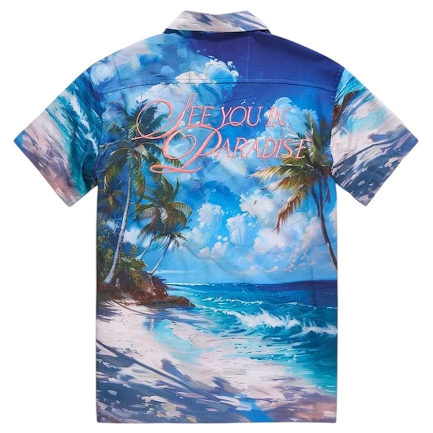 Jordan Craig Retro Wanderlust Party Short & Shirt Set (Clearwater) 2060-2060S - Image 6