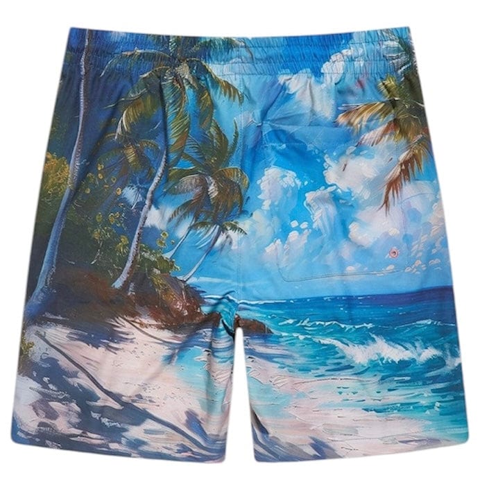Jordan Craig Retro Wanderlust Party Short & Shirt Set (Clearwater) 2060-2060S - Image 8