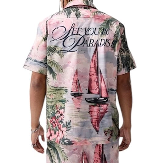 Jordan Craig Retro Wanderlust Party Short & Shirt Set (Palm Beach) 2060-2060S - Image 3