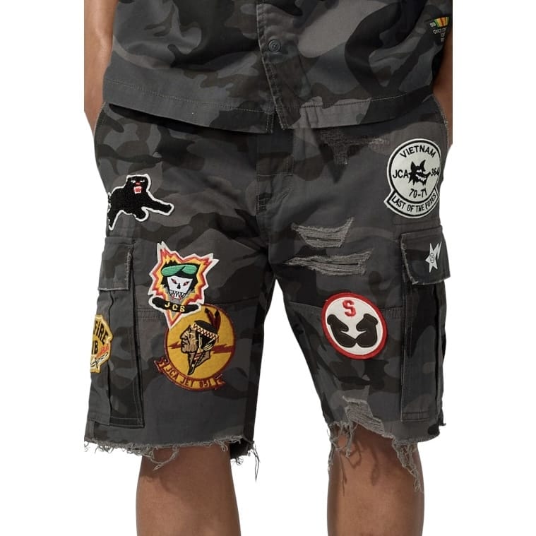 Jordan Craig Retro War Angel Cargo Shorts (Black Camo) JB4437C - Image 3