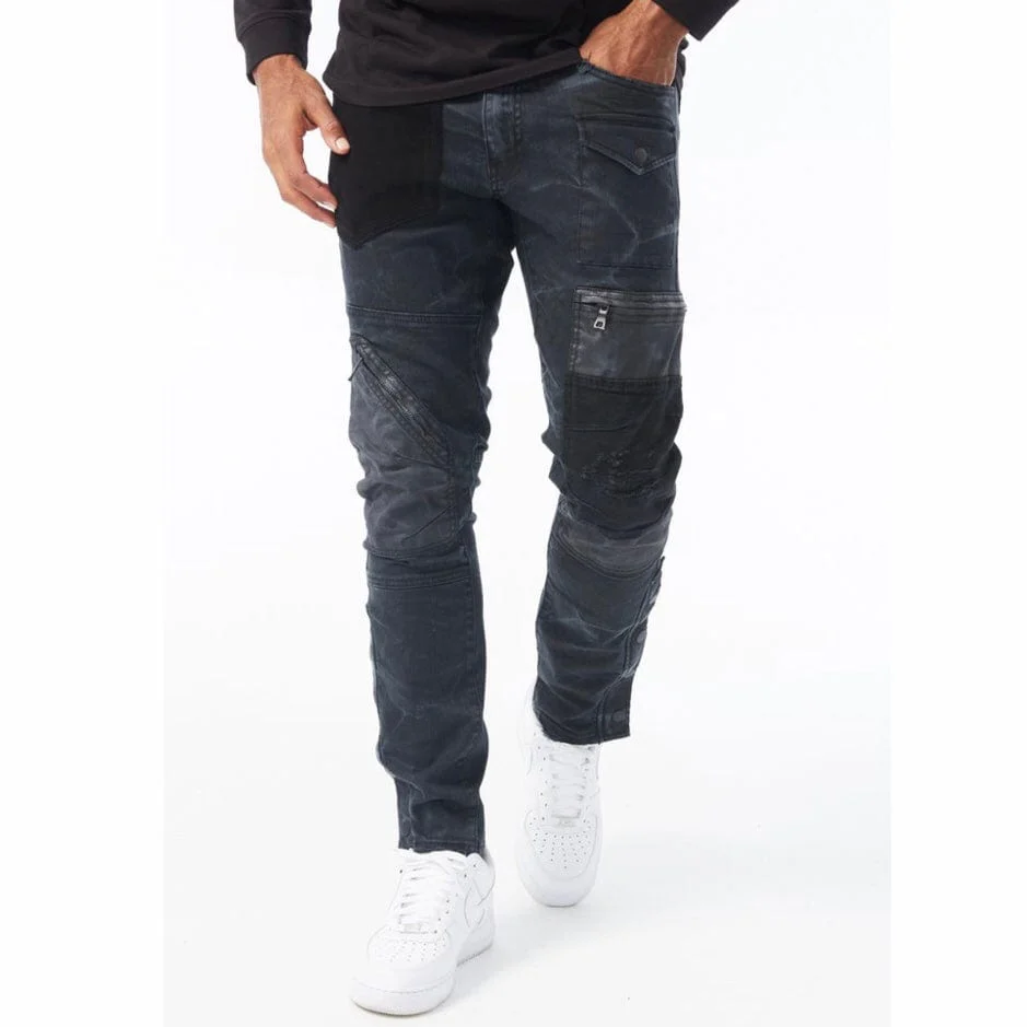 Jordan Craig Ross Patchwork Jeans (Black Out) 5643M - Image 2
