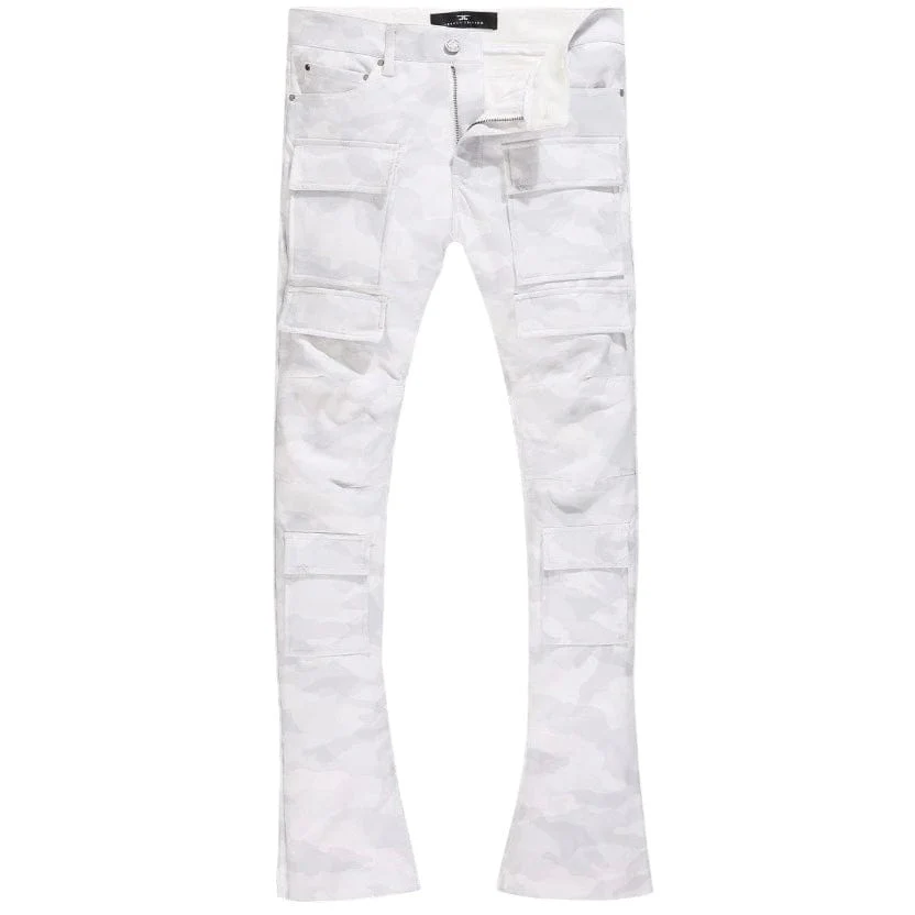 Jordan Craig Ross Stacked Thriller Cargo Pants (Arctic Camo) JRF2250C