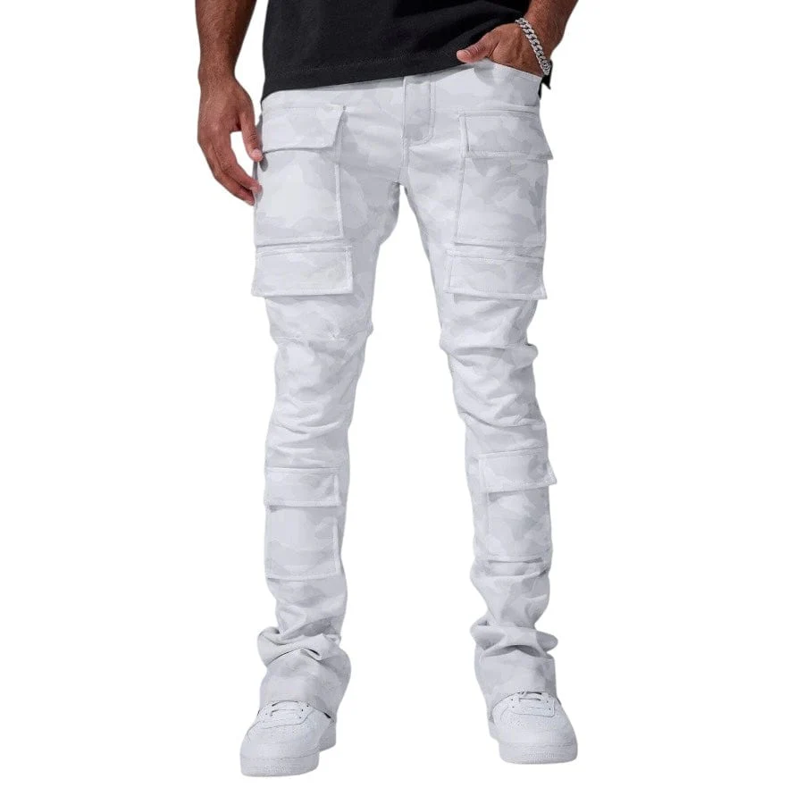 Jordan Craig Ross Stacked Thriller Cargo Pants (Arctic Camo) JRF2250C - Image 3