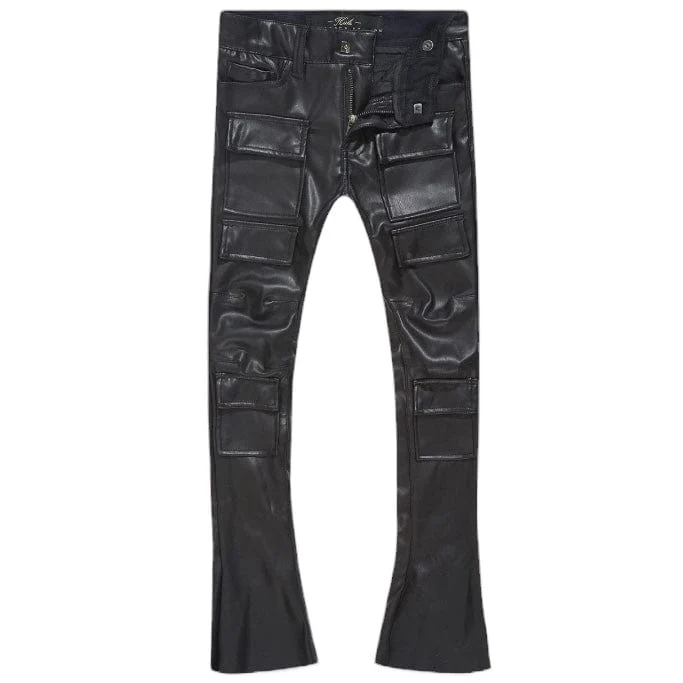 Jordan Craig Ross Stacked Thriller Cargo Pants (Black) JRF1218 - Image 2