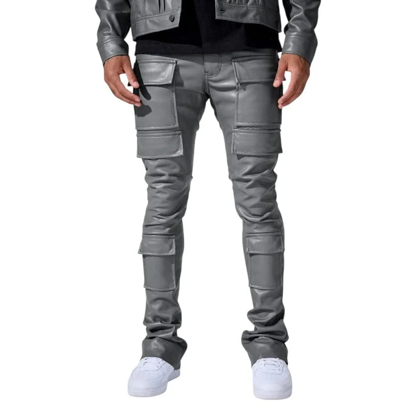 Jordan Craig Ross Stacked Thriller Cargo Pants (Charcoal) JRF2250 - Image 3