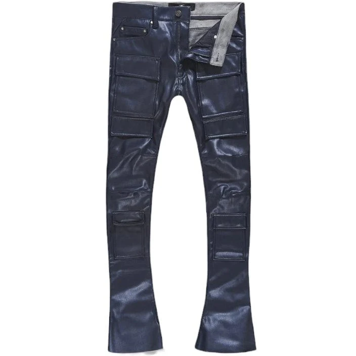 Jordan Craig Ross Stacked Thriller Cargo Pants (Midnight Blue) JRF1218 - Image 2