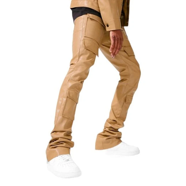Jordan Craig Ross Stacked Thriller Cargo Pants (Mocha) - JRF1121 - Image 3