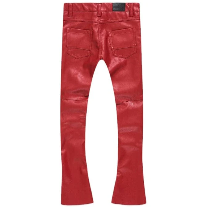 Jordan Craig Ross Stacked Thriller Cargo Pants (Red) JRF1218 - Image 3