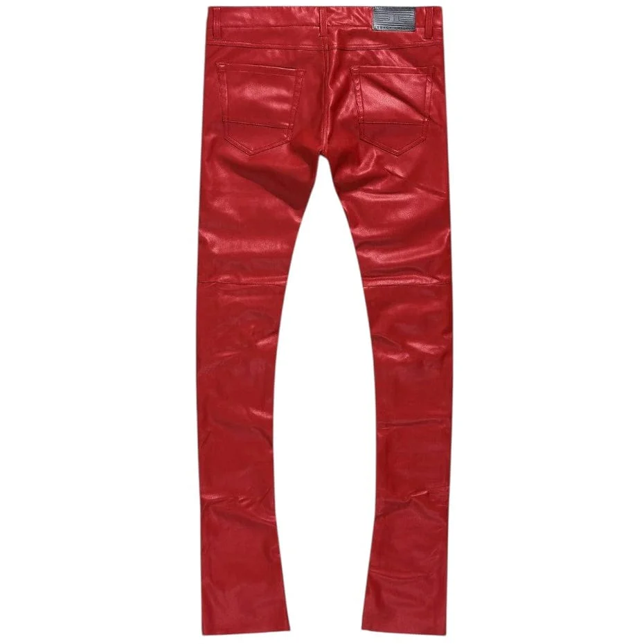 Jordan Craig Ross Stacked Thriller Cargo Pants (Red) JRF2250 - Image 2