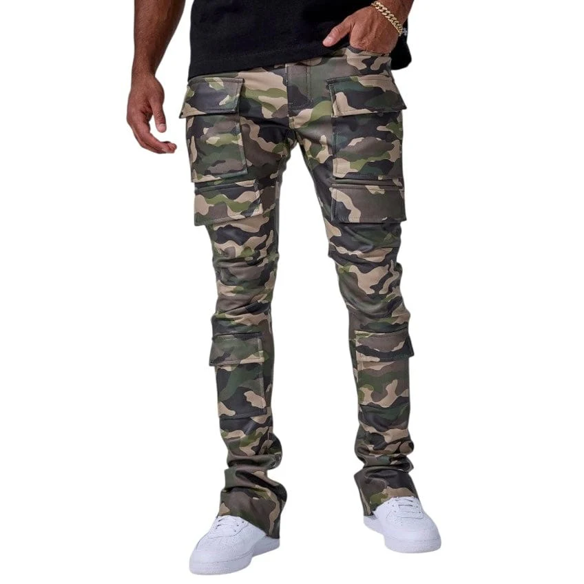 Jordan Craig Ross Stacked Thriller Cargo Pants (Vintage Camo) JRF2250C - Image 3