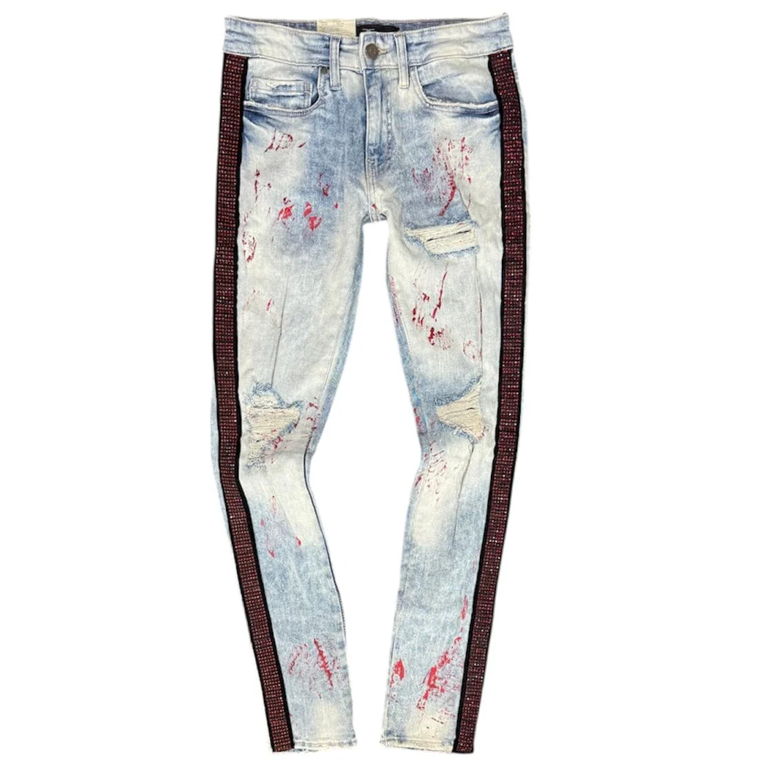 Jordan Craig Ross Vegas Striped Denim 2.0 (Fire Red) JM3466