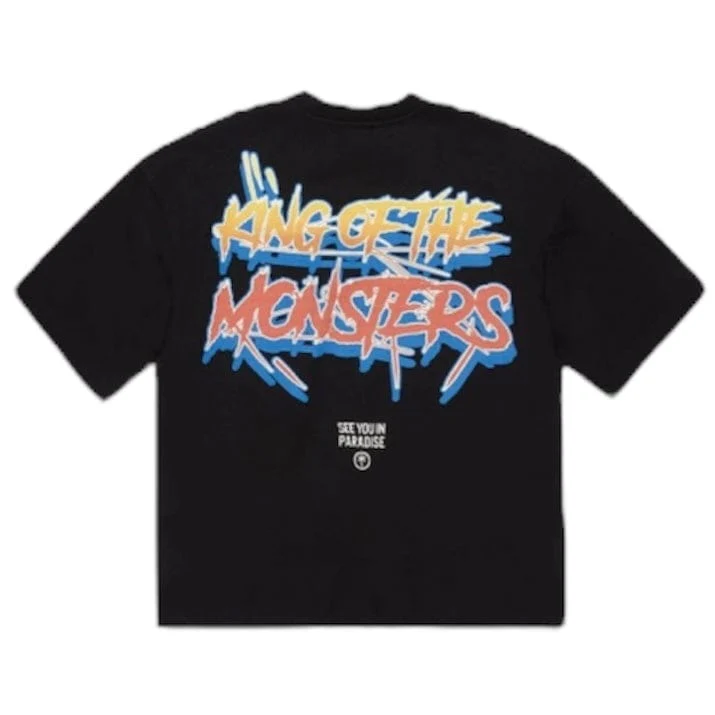 Jordan Craig Sea Monster Cropped Boxy Tee (Black) 9201A - Image 5