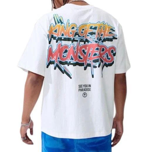 Jordan Craig Sea Monster Cropped Boxy Tee (White) 9201A - Image 2