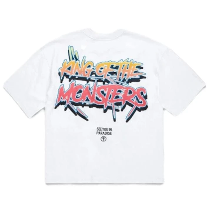 Jordan Craig Sea Monster Cropped Boxy Tee (White) 9201A - Image 4
