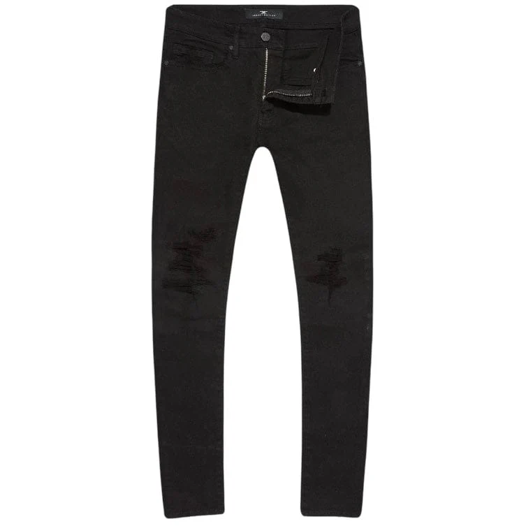 Jordan Craig Sean Fordham Shred On Knees Denim (Jet Black) JS2294A - Image 2