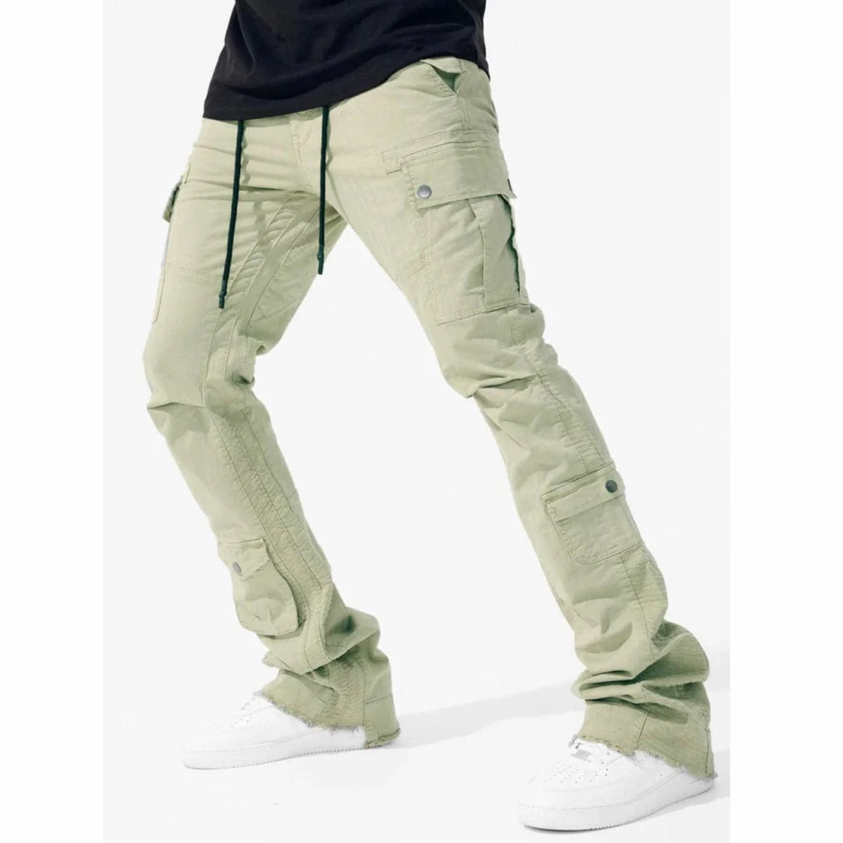 Jordan Craig Sean Stacked Flare Flight Cargo Pants (Sage) JTF216 - Image 3