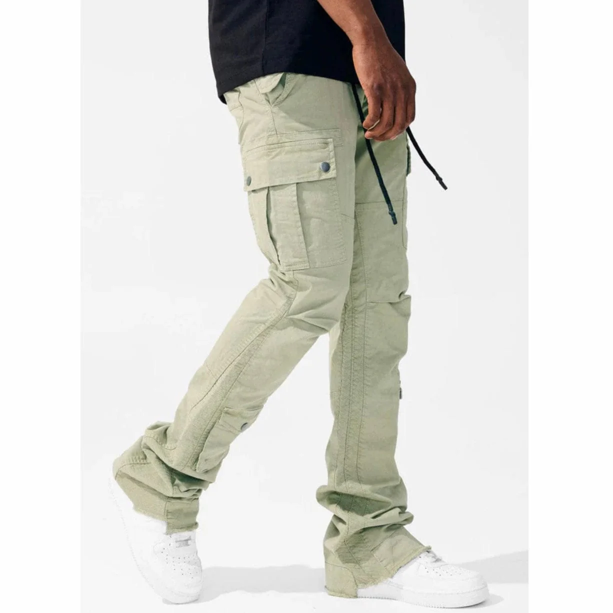 Jordan Craig Sean Stacked Flare Flight Cargo Pants (Sage) JTF216 - Image 4