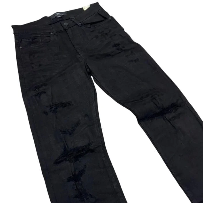 Jordan Craig Sean Stacked W/ Bottom Zip Denim (Jet Black) JSF1260A - Image 2