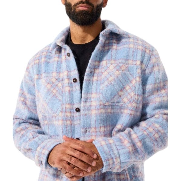 Jordan Craig See You In Paradise Flannel Shacket (Sky Blue) 2561 - Image 3