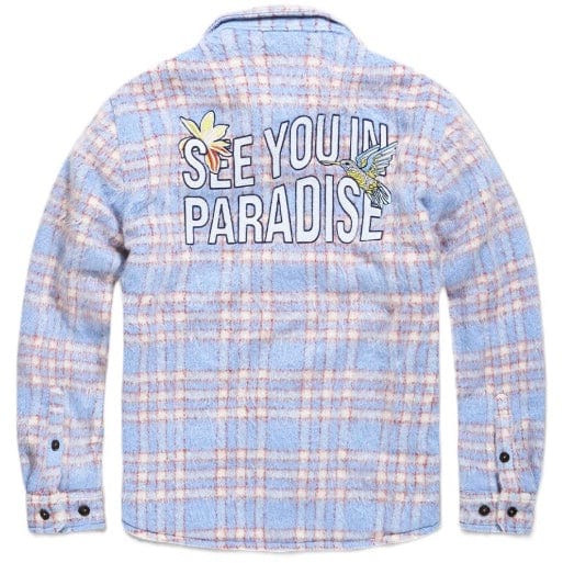 Jordan Craig See You In Paradise Flannel Shacket (Sky Blue) 2561 - Image 6