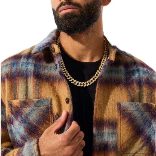 Jordan Craig See You In Paradise Flannel Shacket (Wheat) 2561 - Image 3