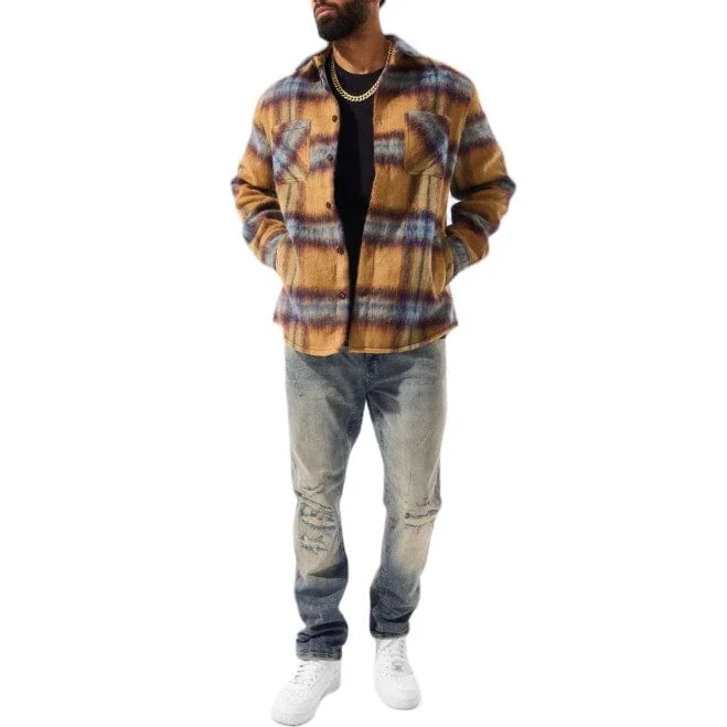 Jordan Craig See You In Paradise Flannel Shacket (Wheat) 2561 - Image 4